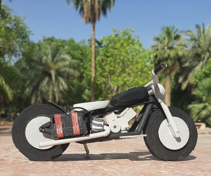 Wooden Model Harley-Davidson Motorcycle