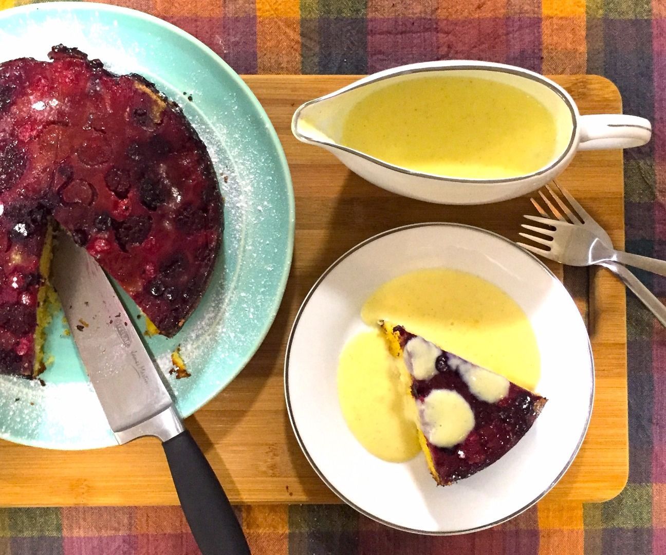 Berry Upside Down Cake Recipe | How to Make | Cooking With Benji