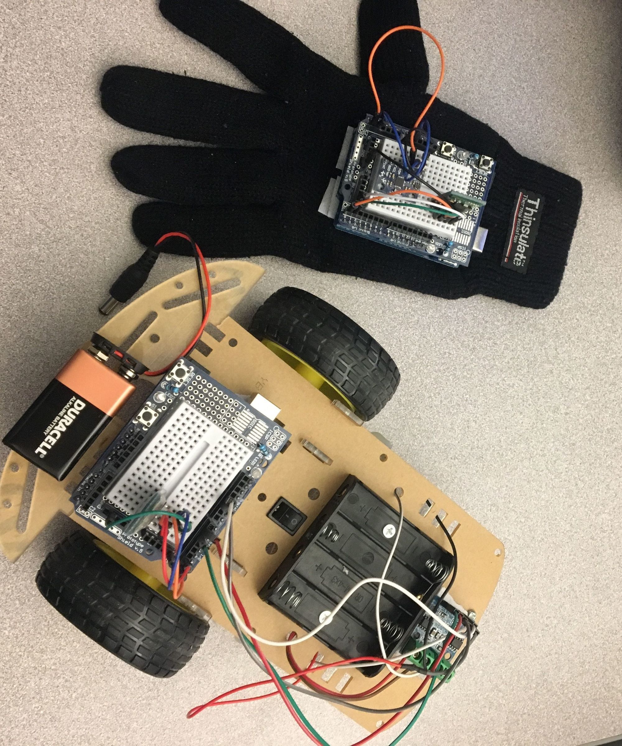 Hand Gesture Controlled RC Car