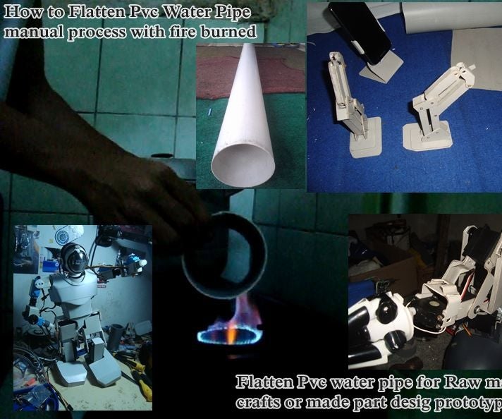 How to Flatten the Pvc Water Pipe for Making Any Stuff, Manual Process by Burned Instructables