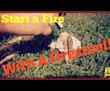 Starting a fire with a firesteel