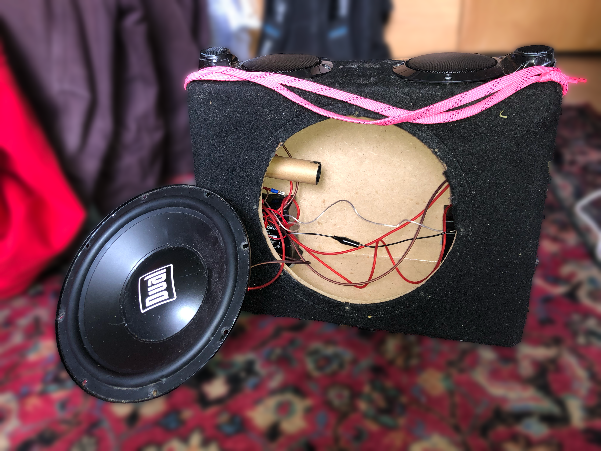 Turning a Spare Car Subwoofer Into a Bluetooth Boombox 4 Steps