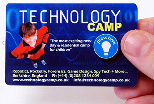 Flashlight Business Card