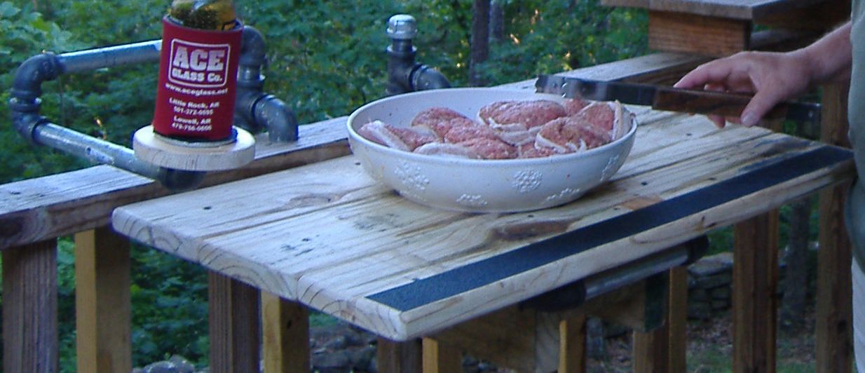 Removable Counter Top for Grill, for Deck