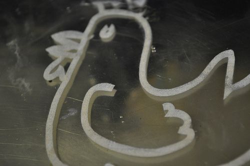 Dancing egg-white  chicken