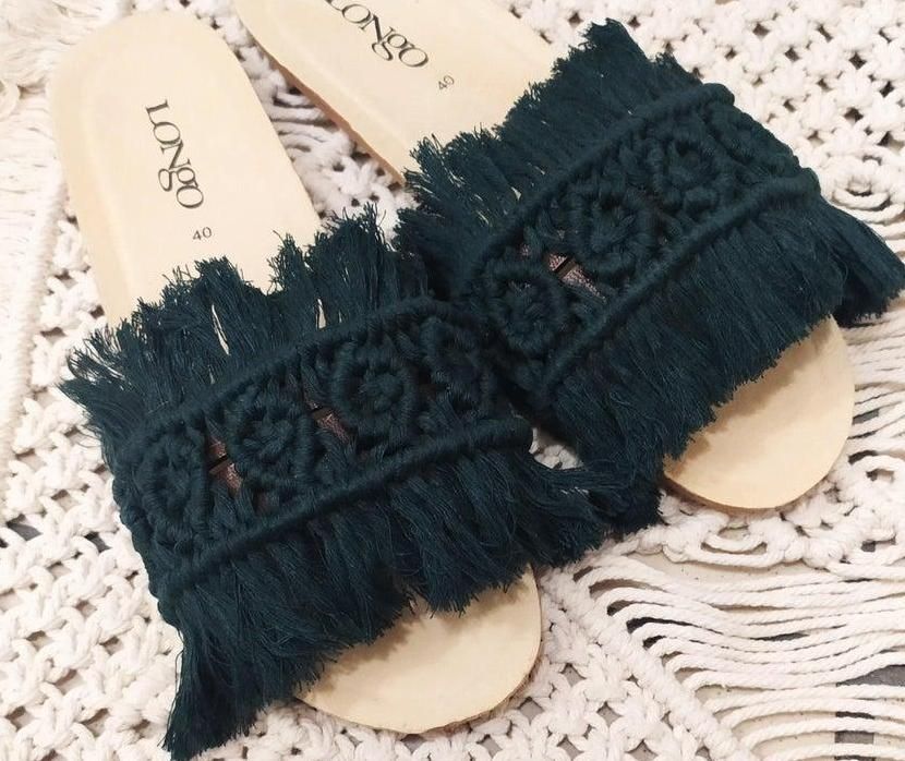 How to Make Bohemian Macrame Slippers From Scratch