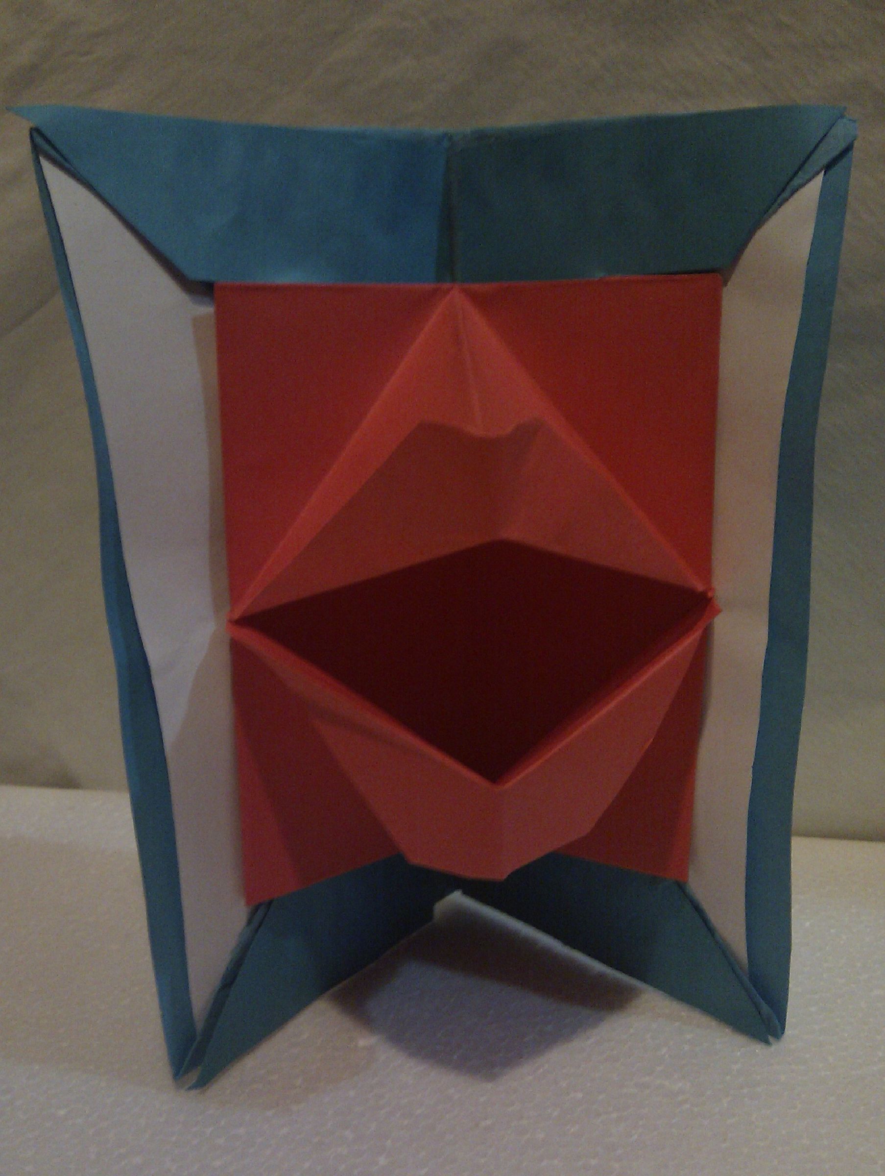 Origami Popuot Valentines Kiss Me Card