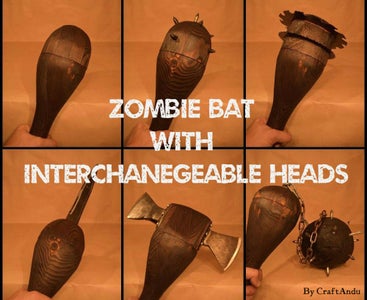 Zombie Bat With Interchangeable Heads
