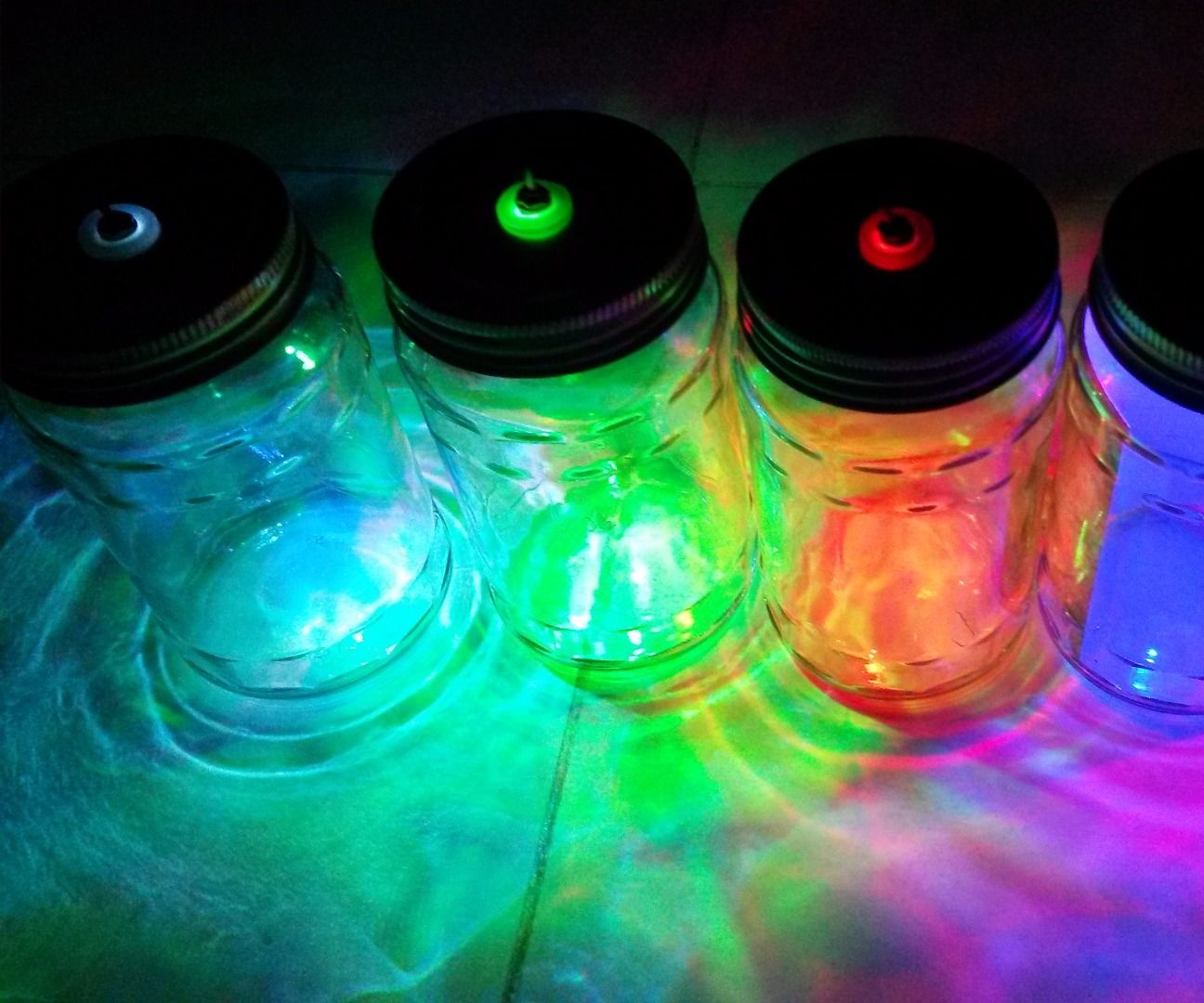 LED Jar As Photo Frame