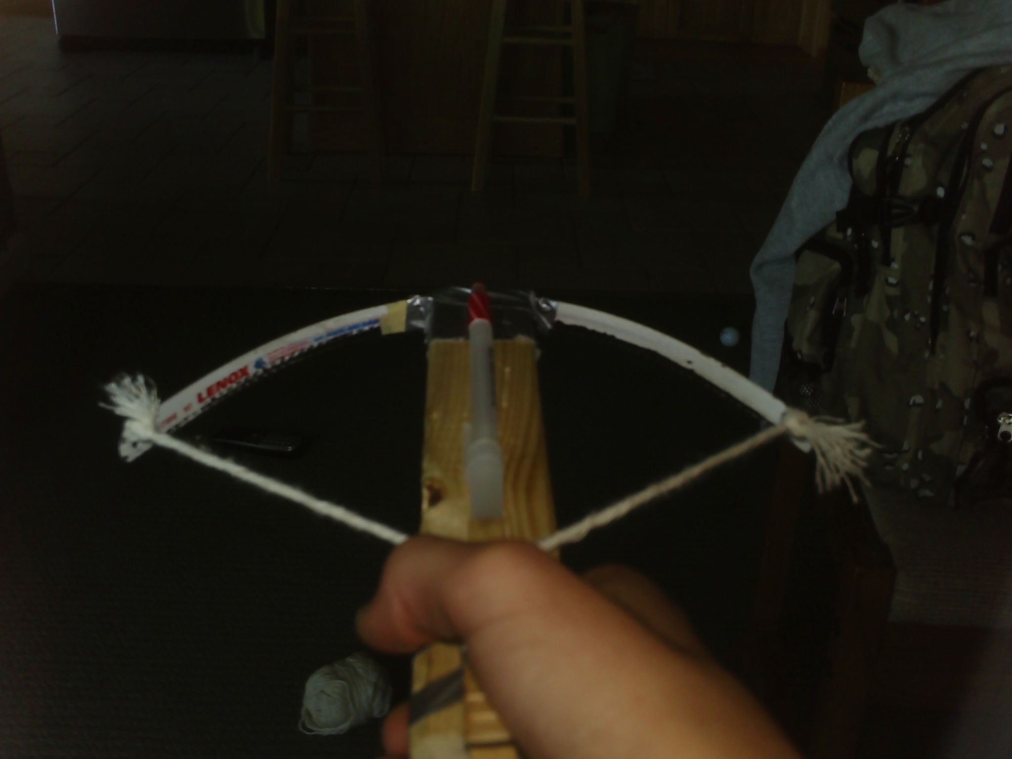 Home Made Tension Crossbow(no Rubber Bands!D) 6 Steps Instructables