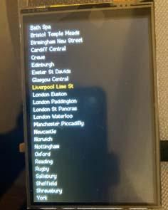 Mini National Rail Departure Board