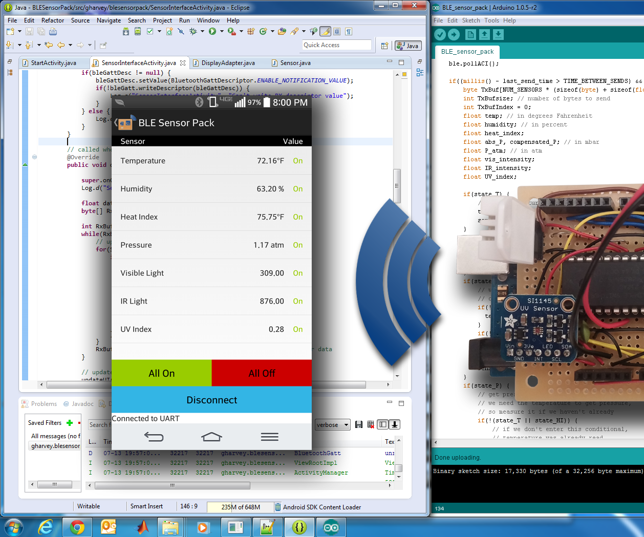 Bluetooth LE Go-Anywhere Sensor Pack