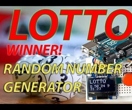 Arduino Lotto Random Number Generator