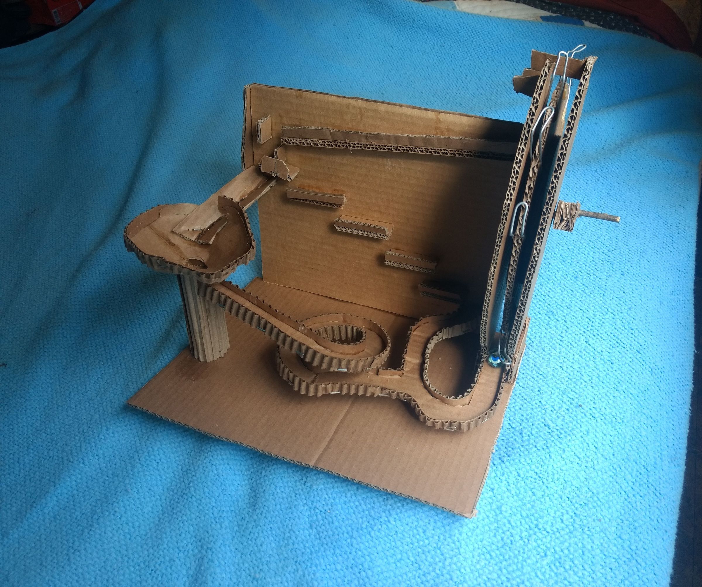 Continuous Cardboard Marble Run 