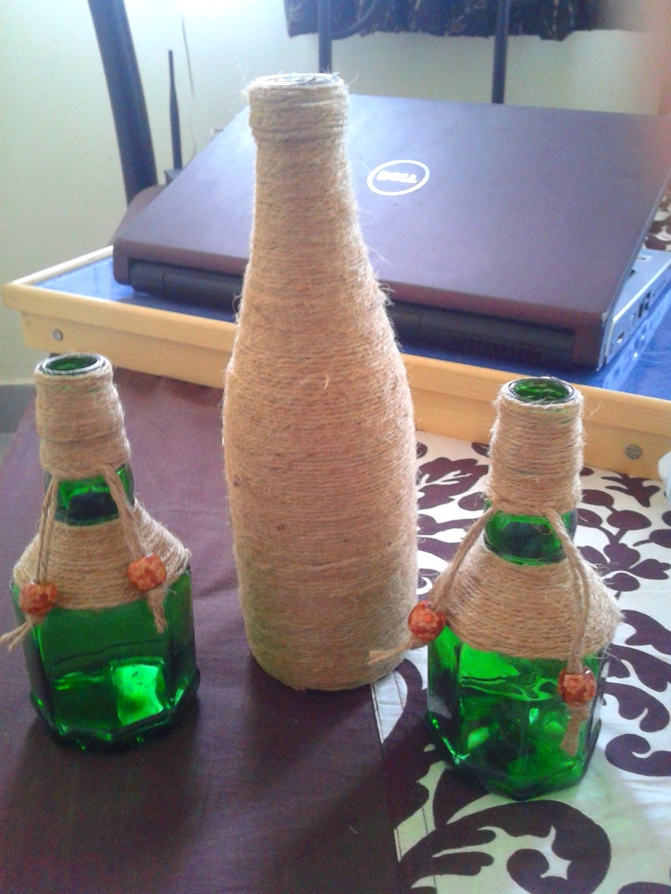 Jute Strings & Glass Bottle Decoration Instructables