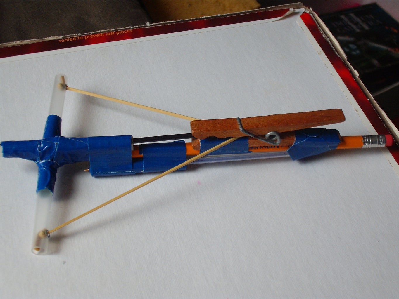 Pen Crossbow W Two Quot Bolt Quot Storage 6 Steps Instructables Pen Crossbow W Two Quot Bolt Quot Storage 6 Steps Instructables