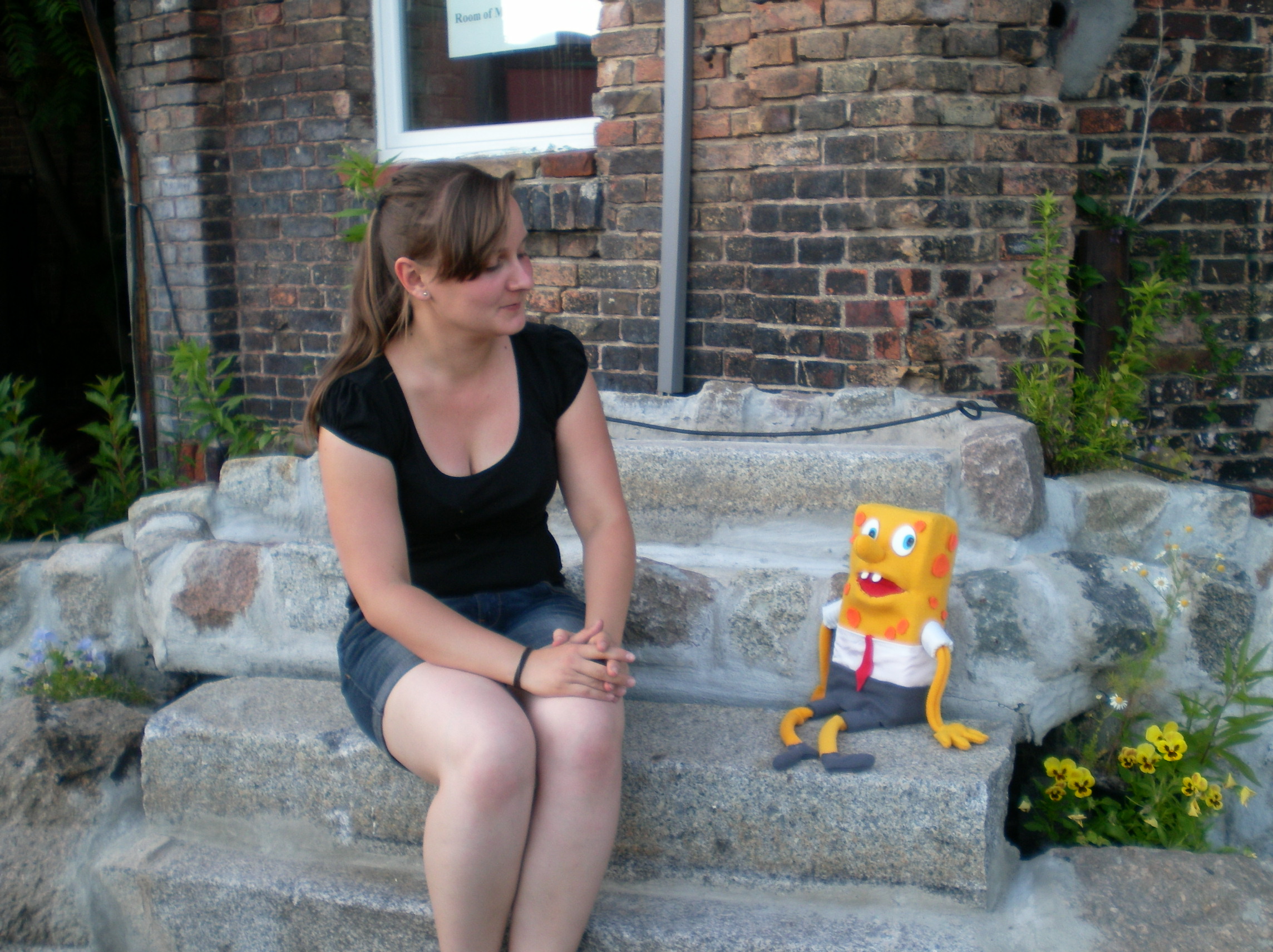 spongebob hand puppet