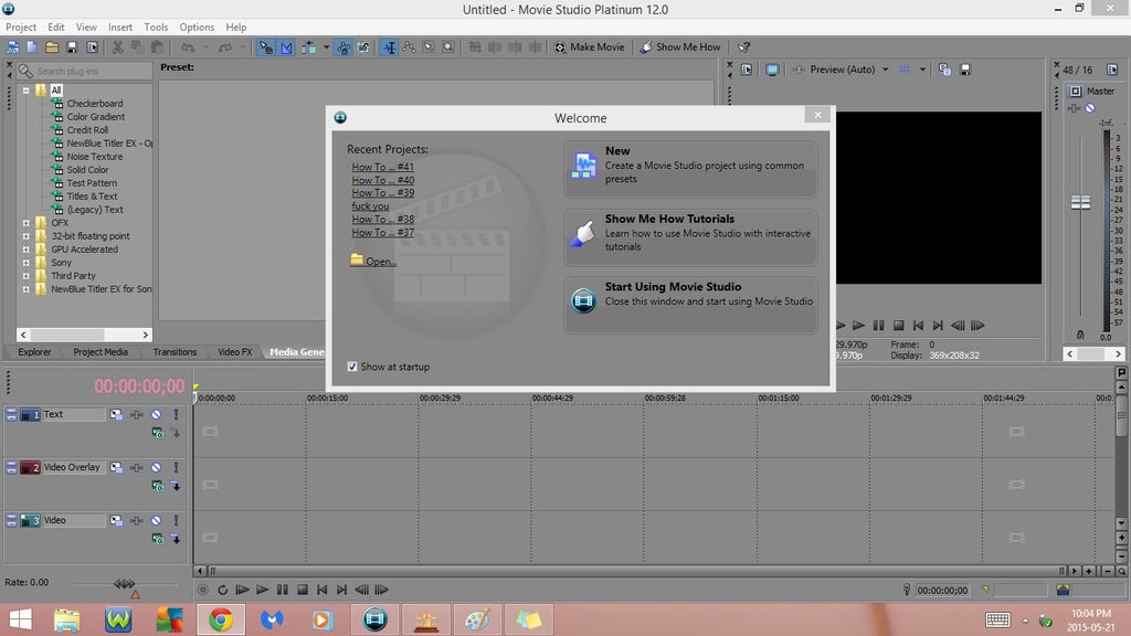 Sony Movie Studio Platinum 12 0 Part 1 32 Steps Instructables