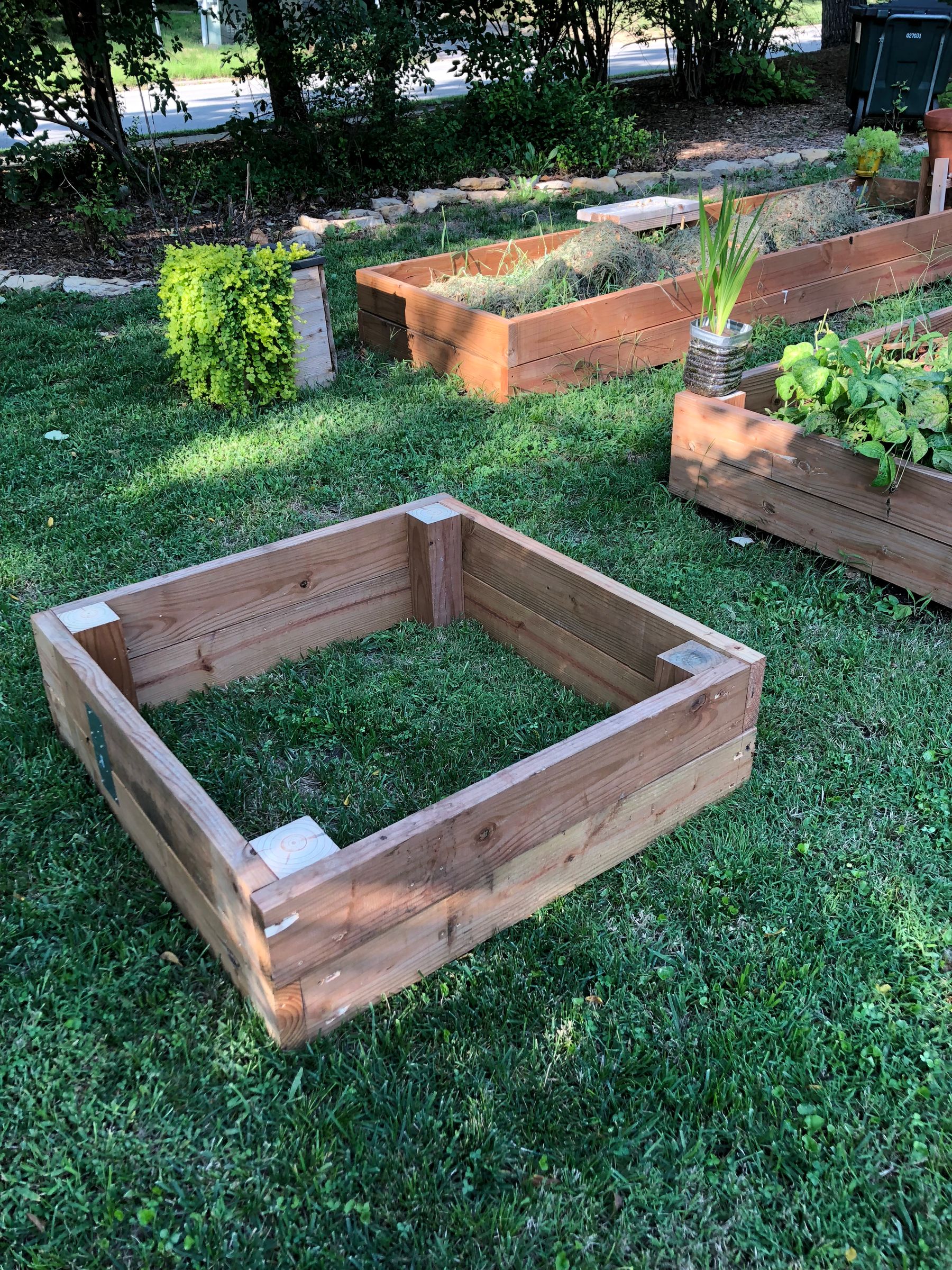 plastic raised garden bed kit on Raised Garden Bed Made From Wood 3 Steps With Pictures Instructables