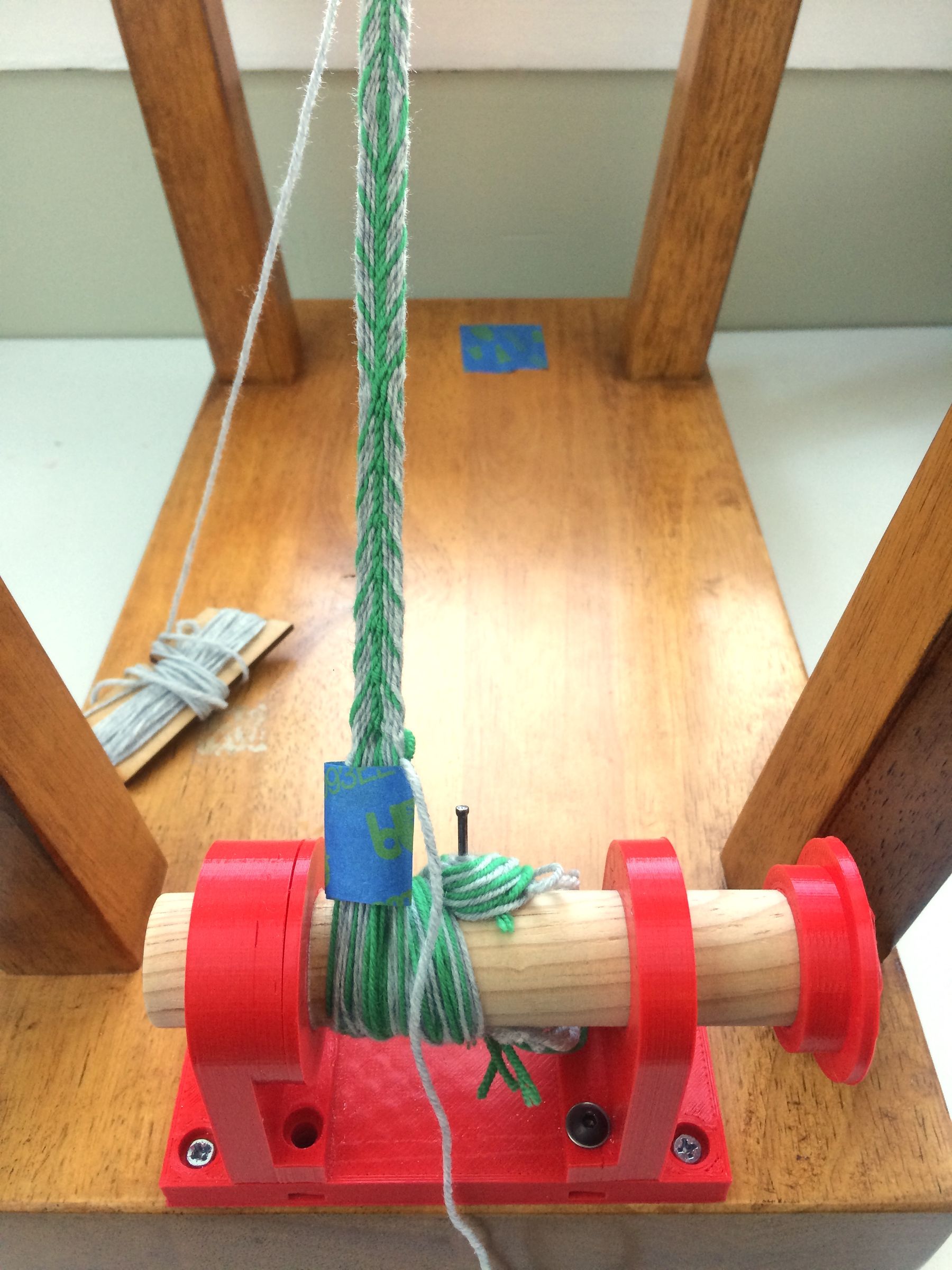 Tablet Weaving Loom Using a Wooden Stool 7 Steps (with Pictures