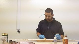 DIY guide for How to back a red oak longbow. Part 4 of red oak bow build along. with step-by-step instructions