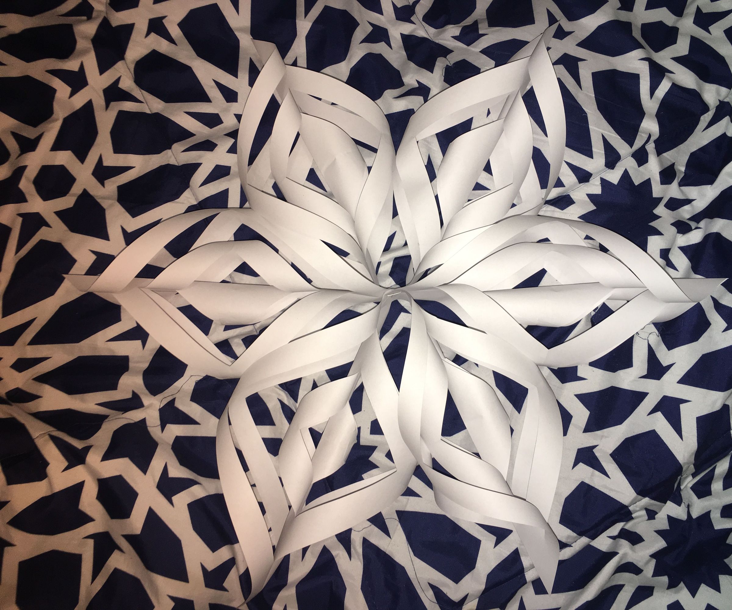 3d paper snowflake / flower DIY Project DIY Project Image