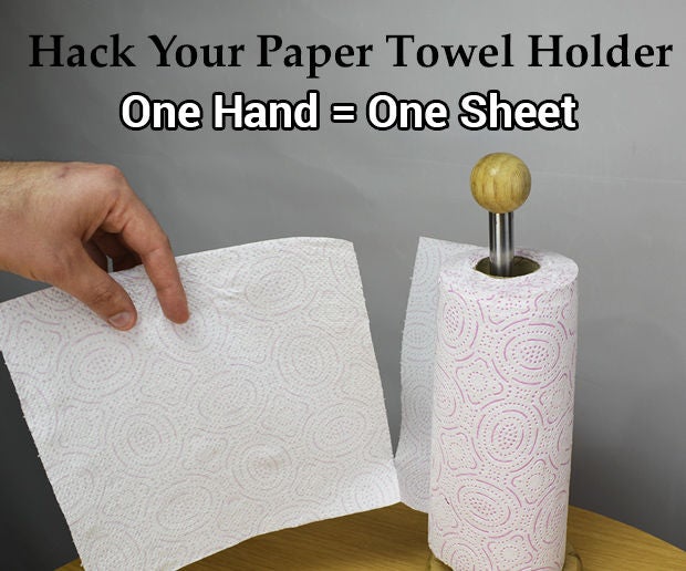 Hack Your Paper Towel Holder 4 Steps (with Pictures) Instructables