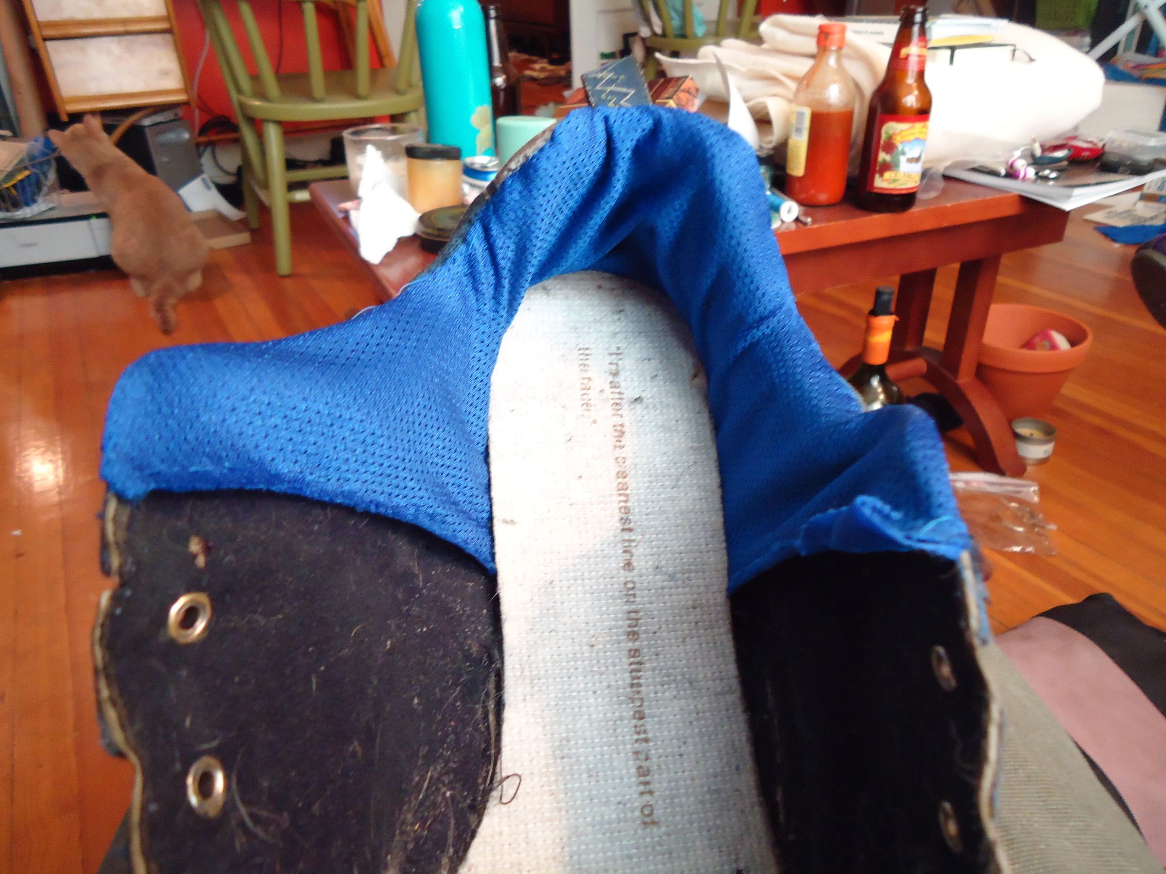 Tennis Shoe Repair Torn Heel Linings 8 Steps Instructables