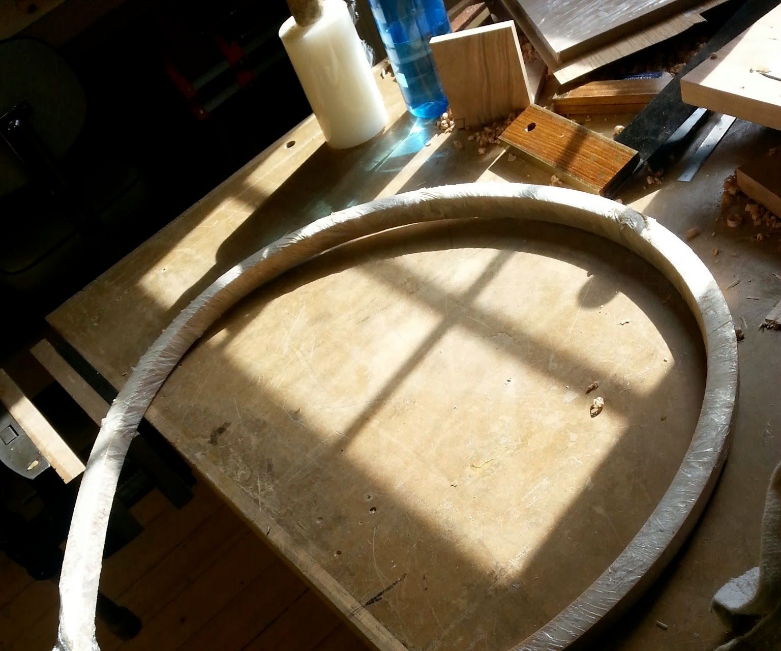 bending wood with a car tire DIY Project DIY Project Image