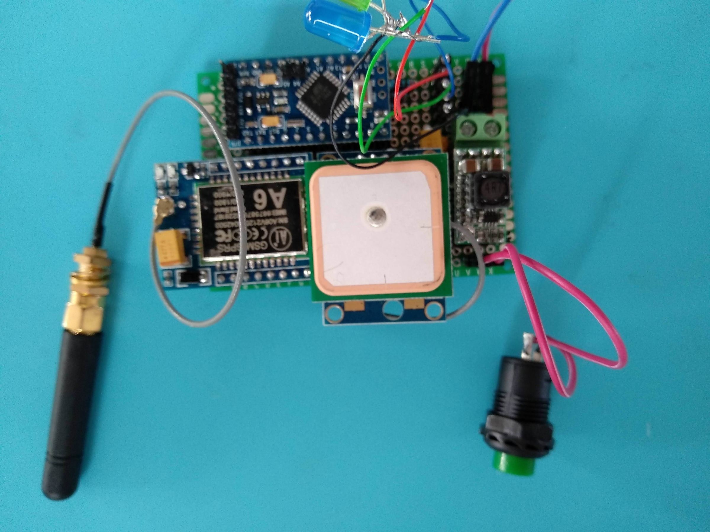 GPS Car Tracker With SMS Notification and Thingspeak Data Upload