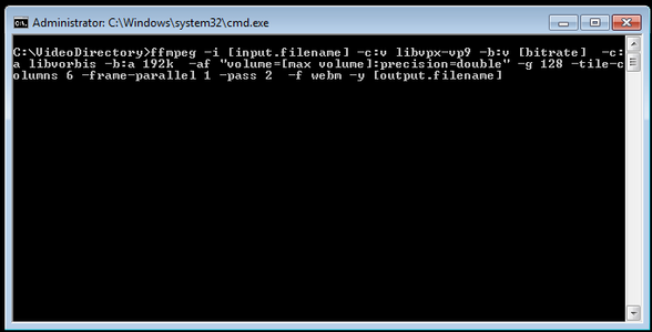How To Manually Encode Webm Videos With Ffmpeg 5 Steps Instructables