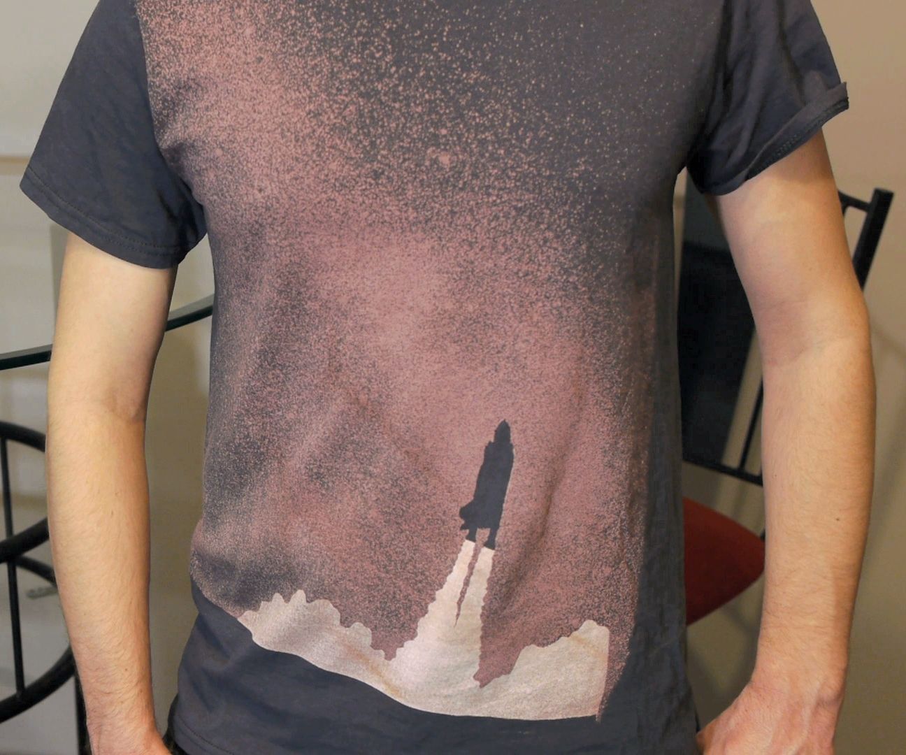 Custom bleach t shirt Clearance