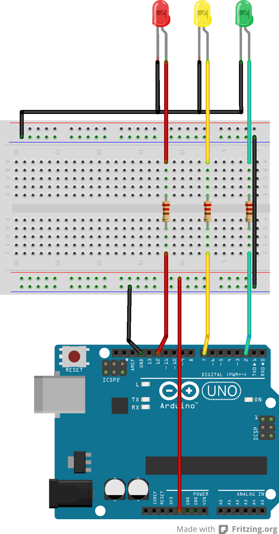 Arduino Traffic Light for Beginners : 25 Steps - Instructables