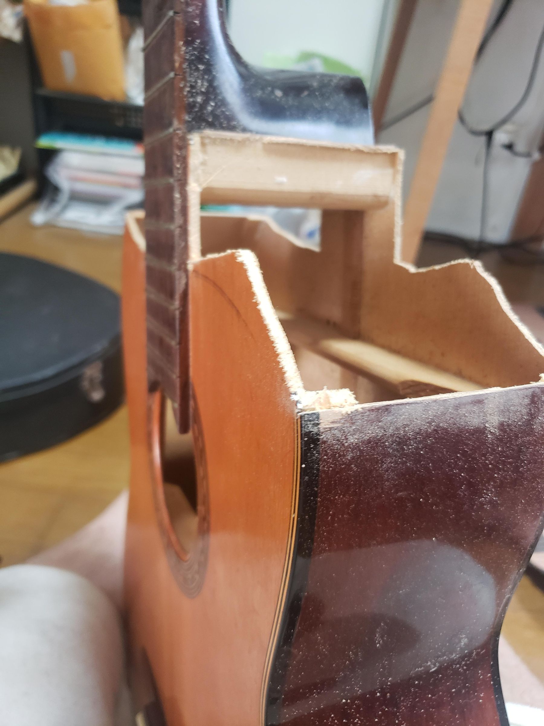 Converting a Classical Guitar Into a "Frankenstein" Terz Guitar (with