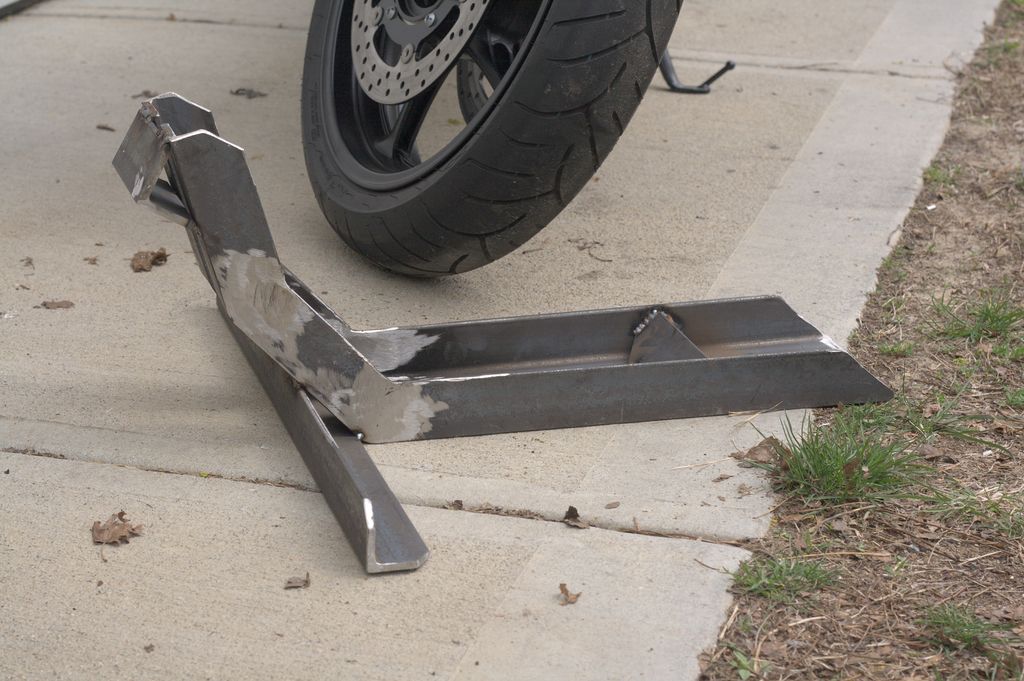 Simple Diy Motorcycle Wheel Chock Reviewmotors.co