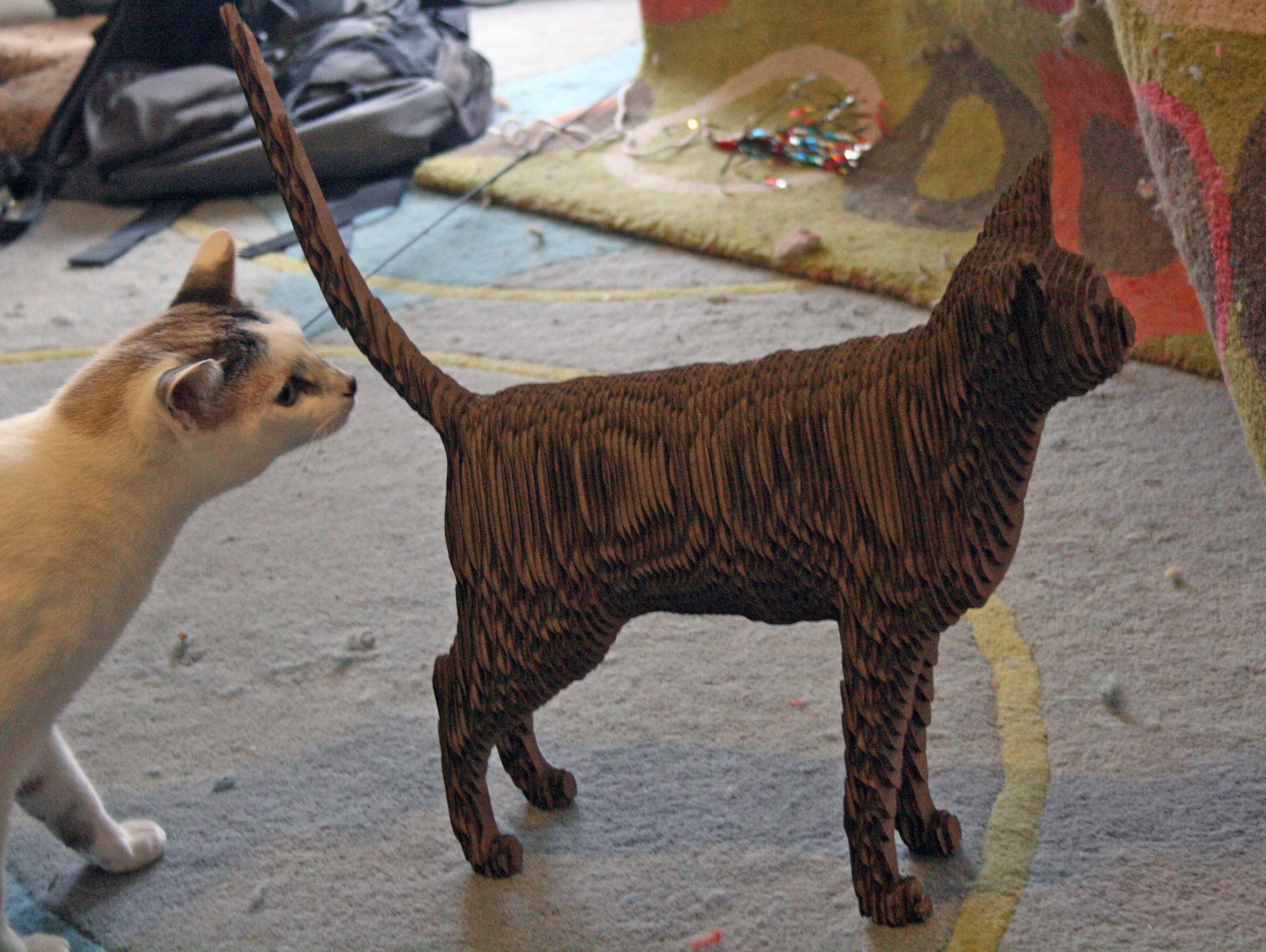 Life Size Cardboard Cat 3 Steps (with Pictures) Instructables