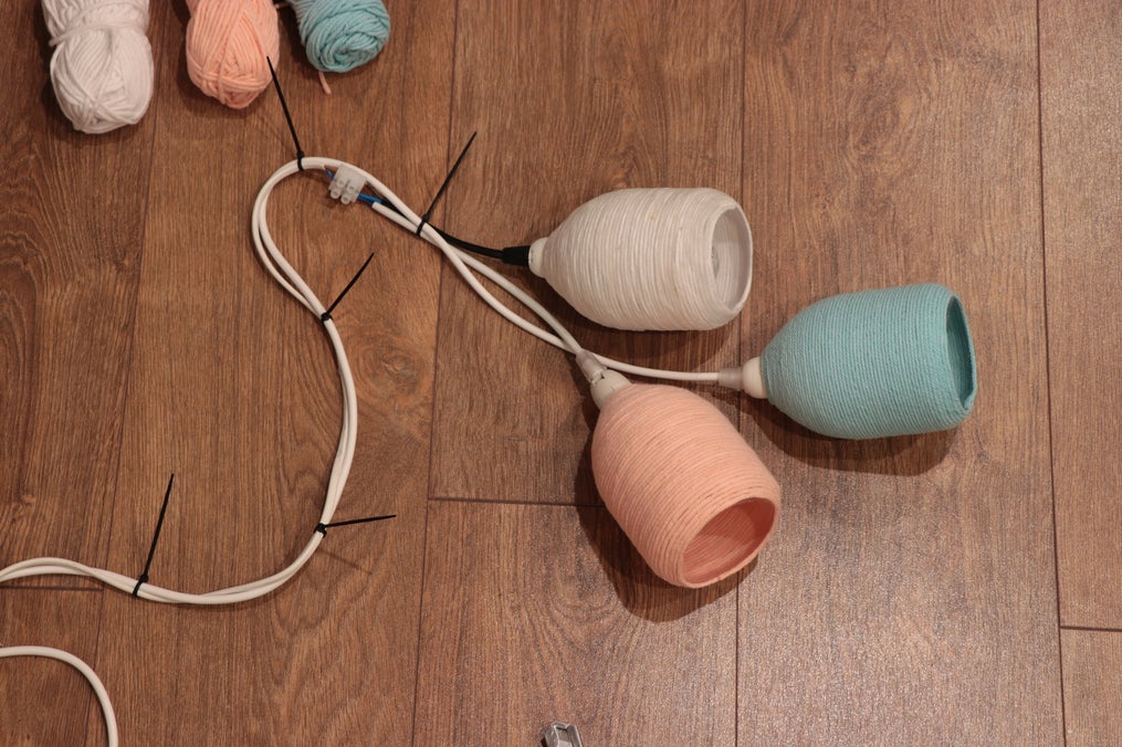 Wrap Yarn Around Your Power Cords As a Finishing Touch :-)