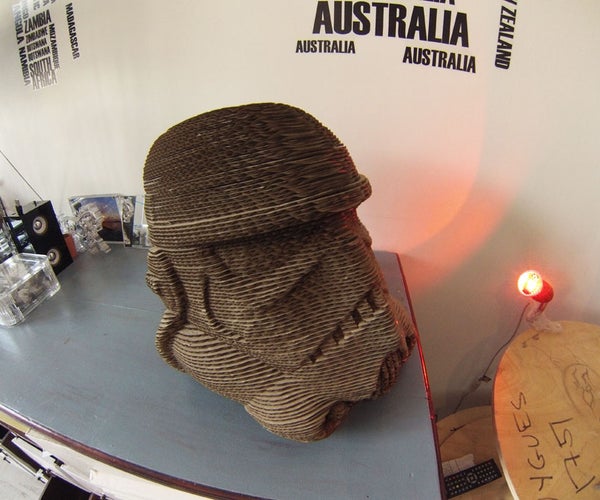Star Wars Stormtrooper Cardboard Laser Cut 123d Make!