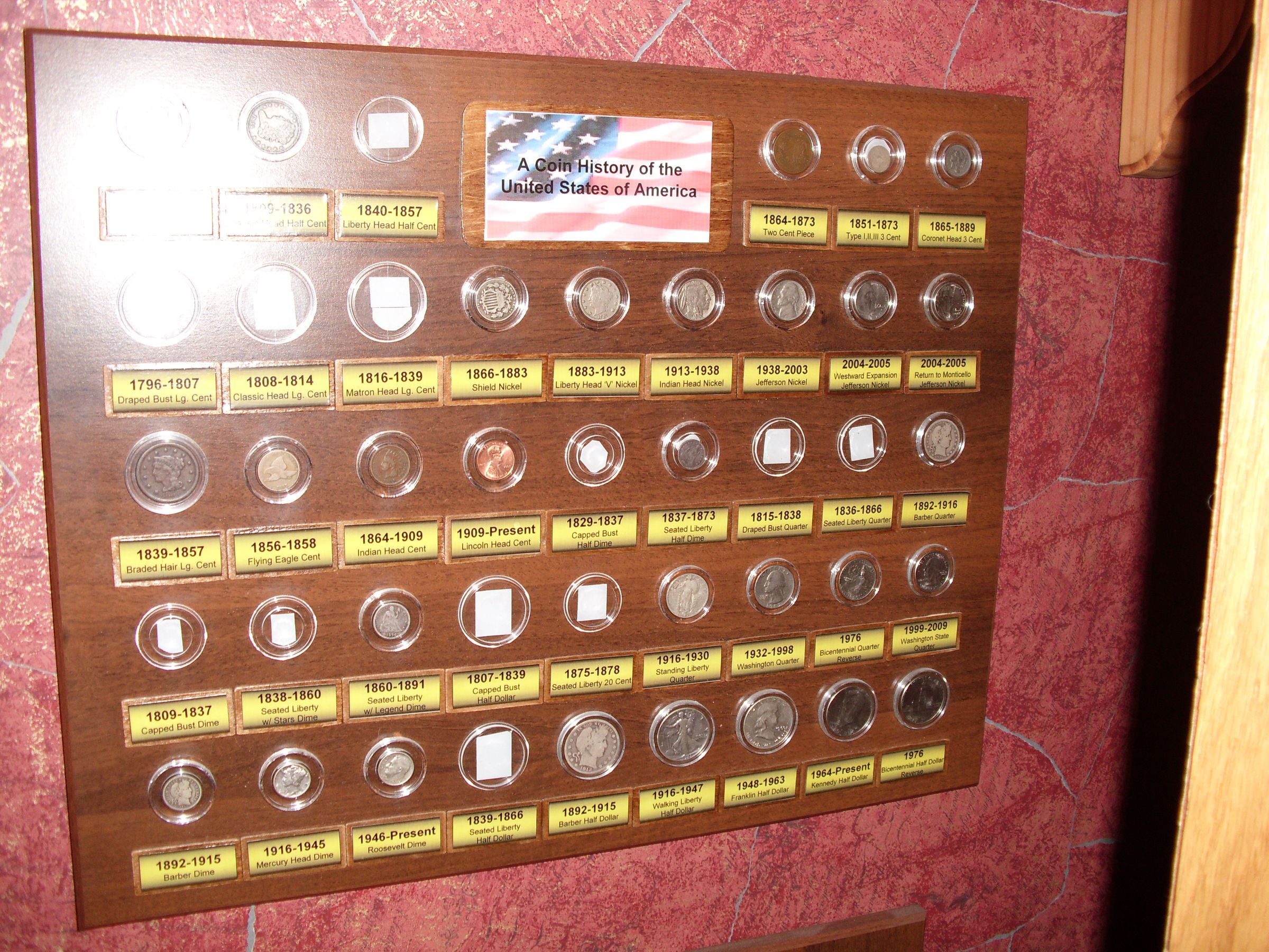 Wall Display for a Coin Collection 5 Steps Instructables