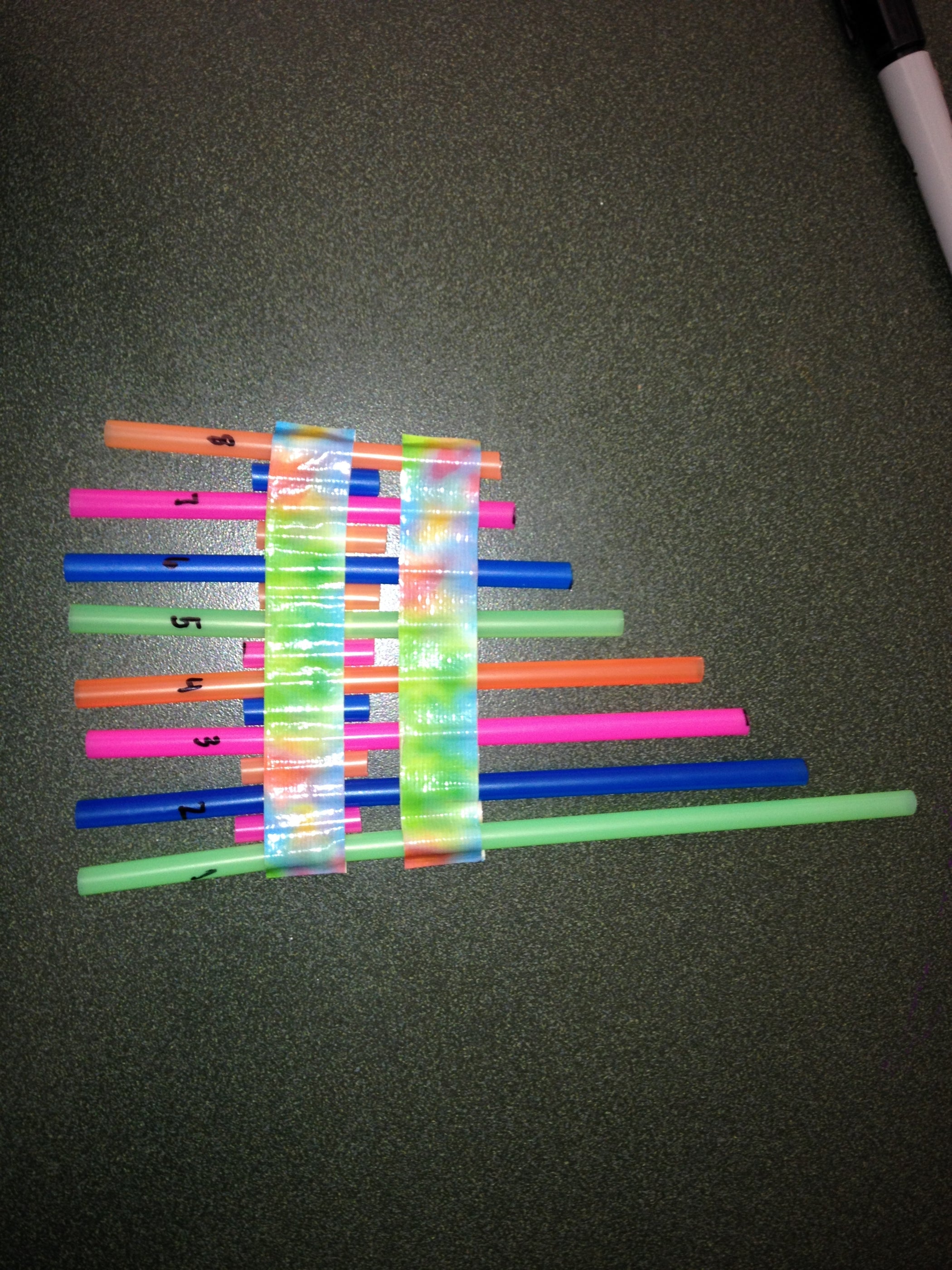 Pan Pipe With Straws 4 Steps Instructables