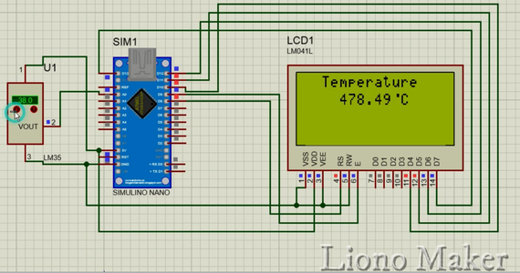 Interfacing LM35 Temperature Sensor With Arduino and Simulation in ...