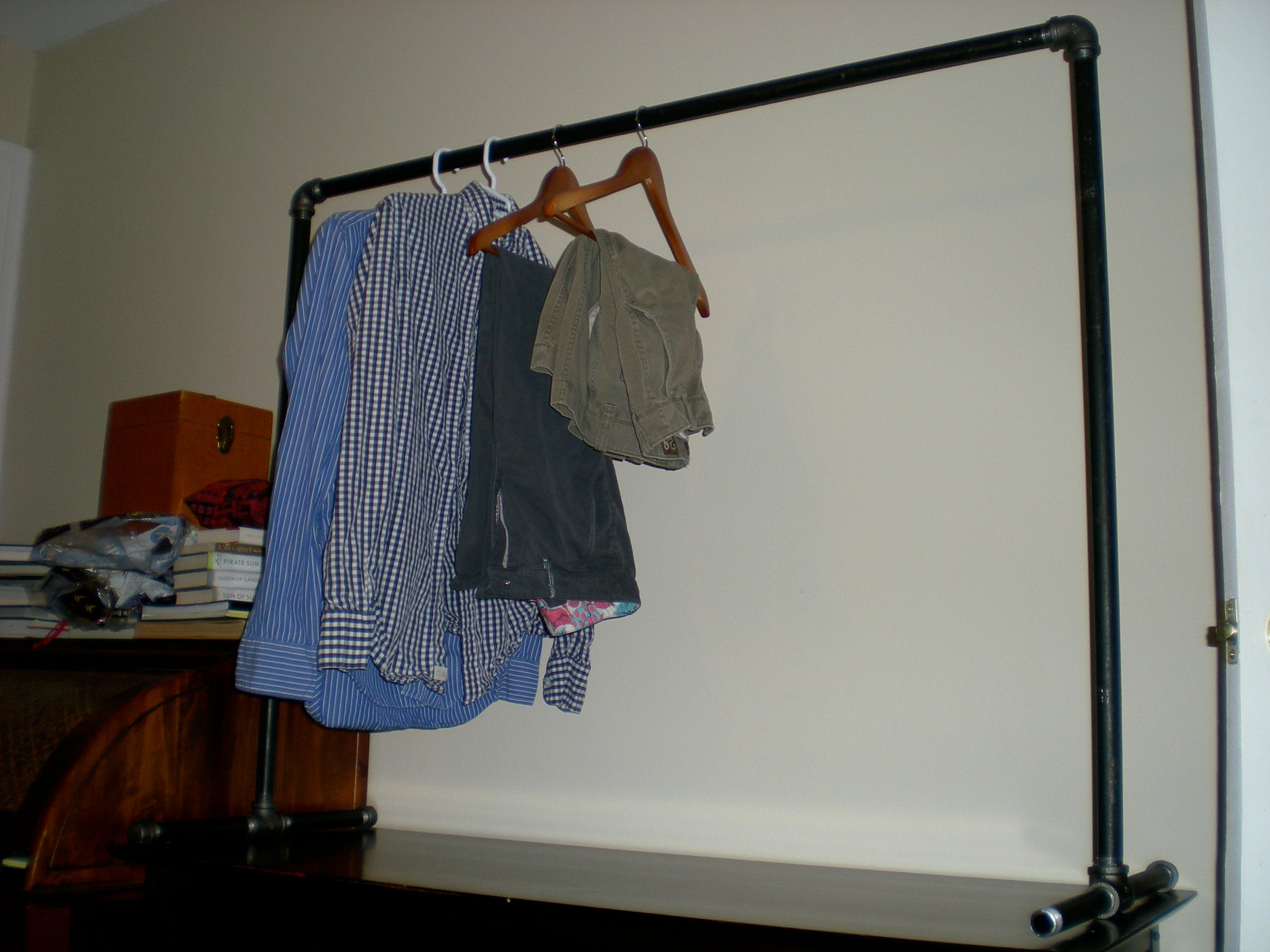 Freestanding Clothing Rack Instructables