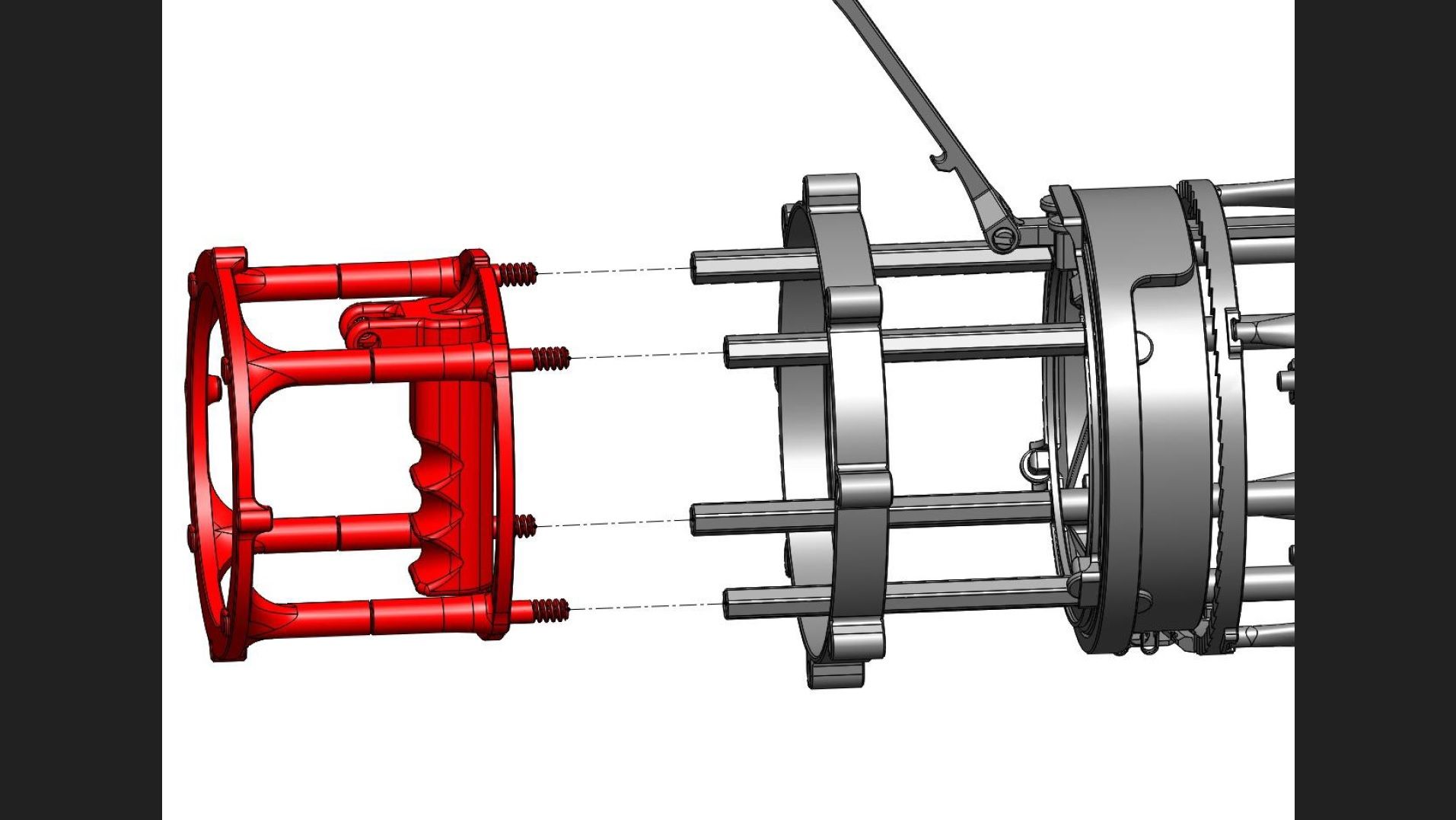 The Arcus Fully 3D Printed Rubber Band Gatling Gun 33 Steps (with