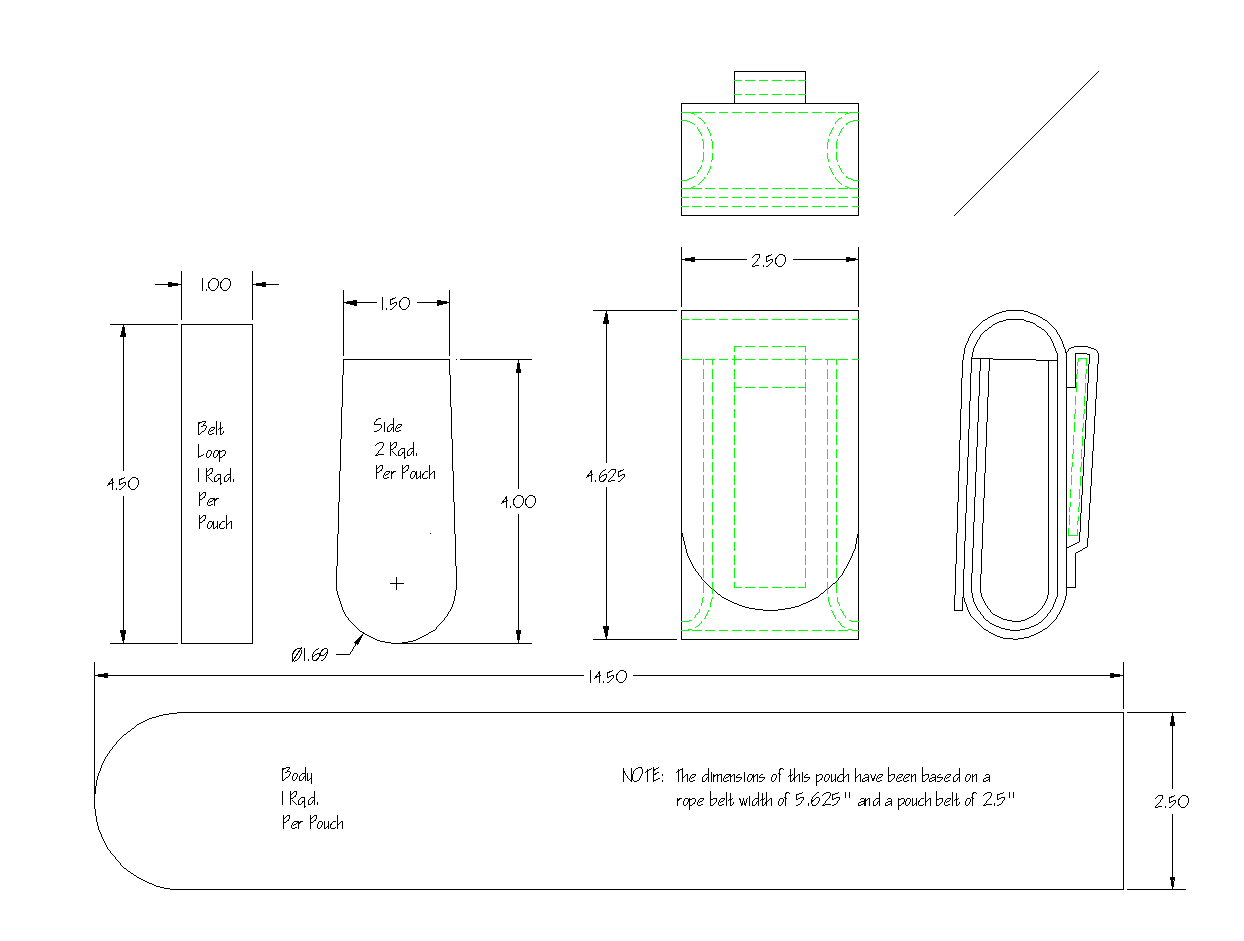 leather pouch template
