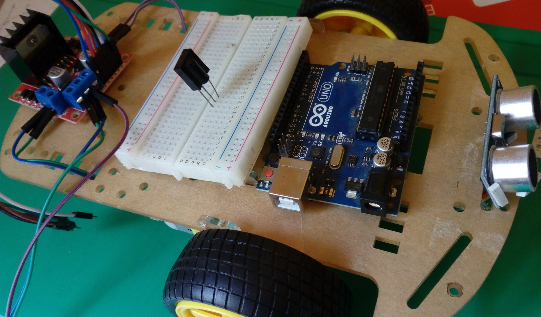 Remote Controlled Car Using Arduino With Obstacle Avoiding : 9 Steps ...