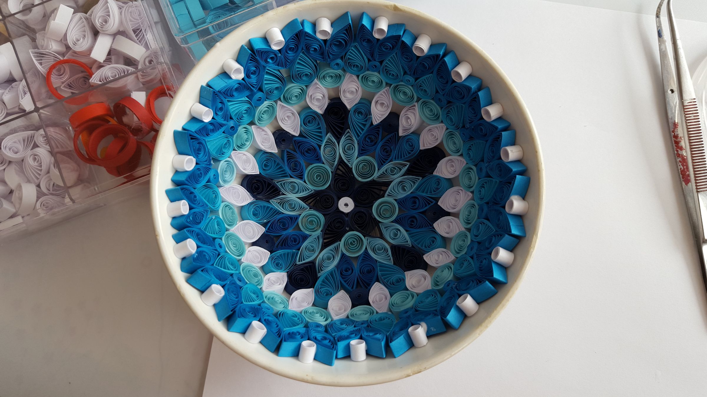 How It Is Made Quilled Paper Bowl 4 Steps (with Pictures