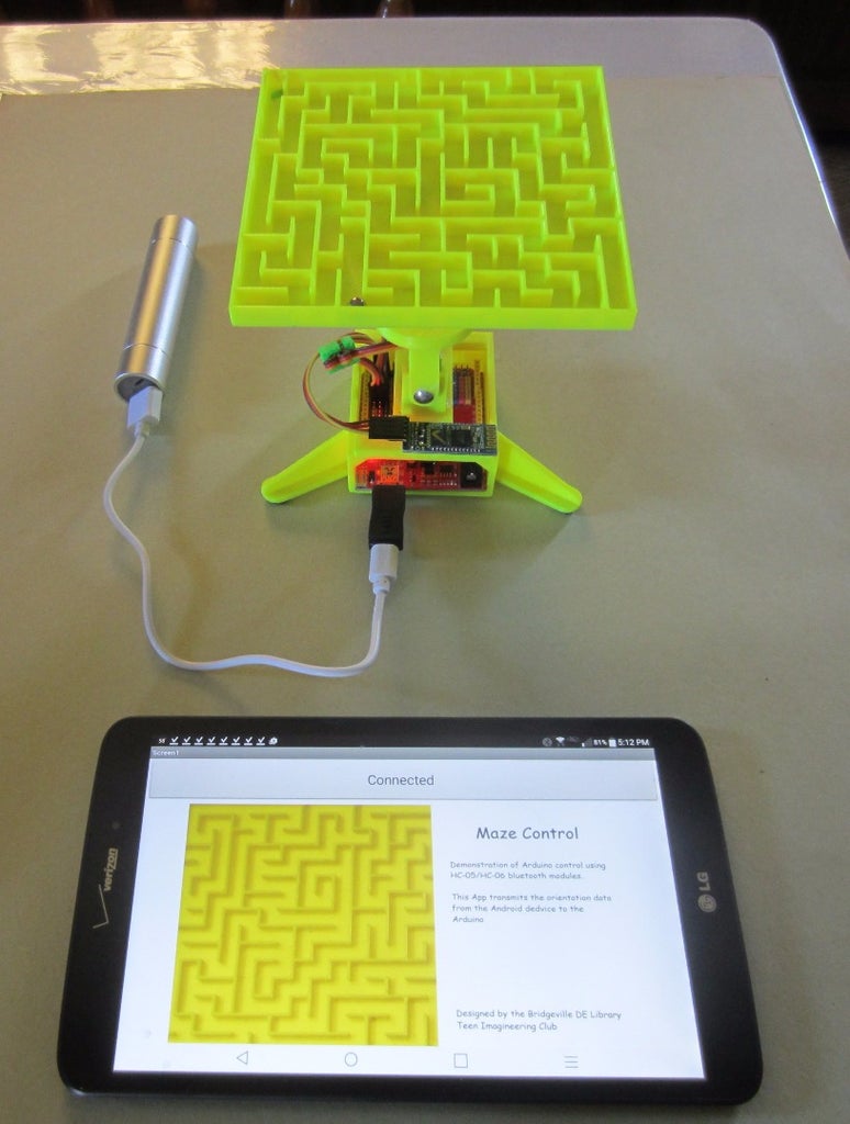 3d Printed Maze Controlled By Your Android Device 9 Steps With Pictures Instructables 3d Printed Maze Controlled By Your Android Device 9 Steps With Pictures Instructables