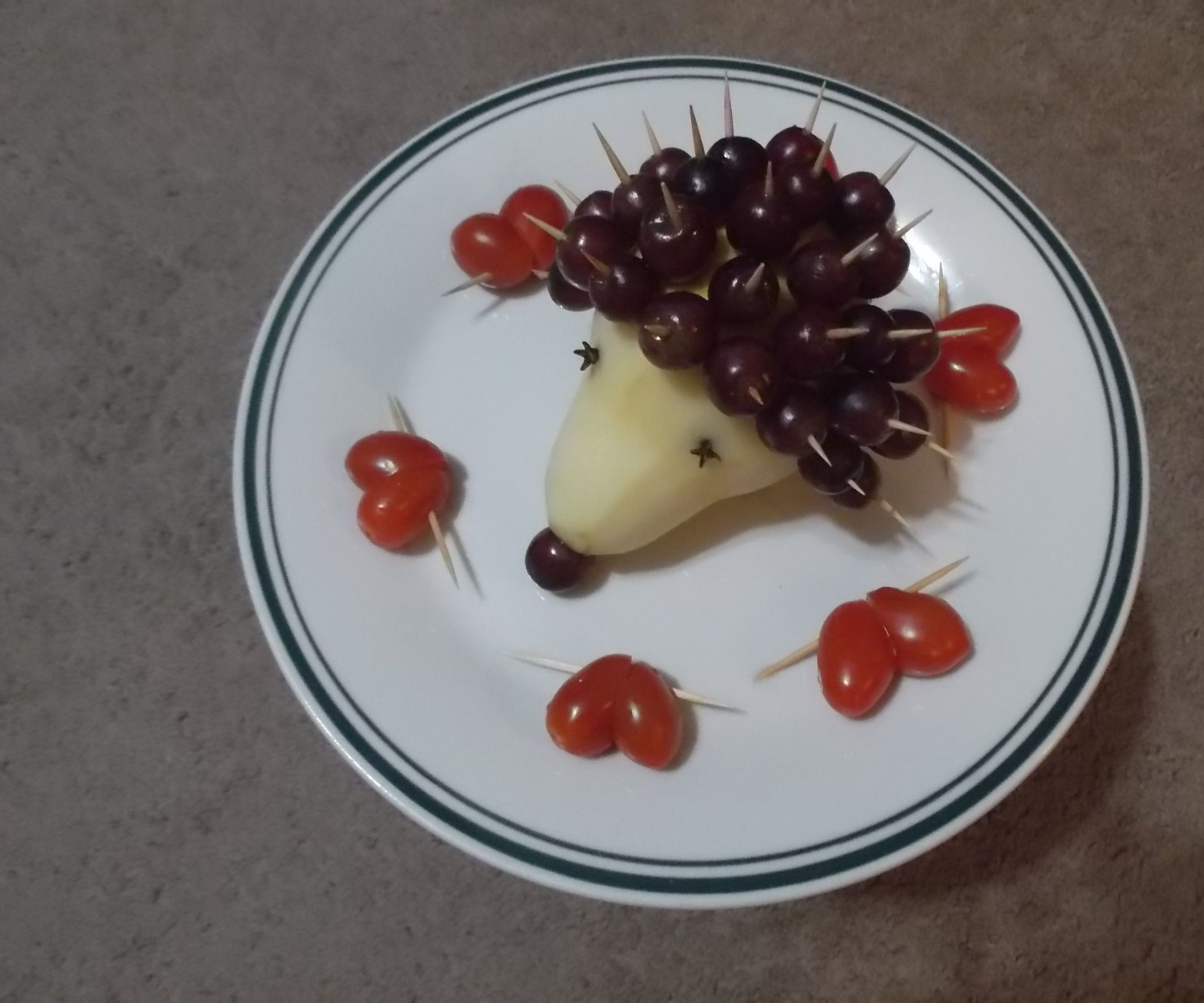 Fruit Hedgehog Instructables