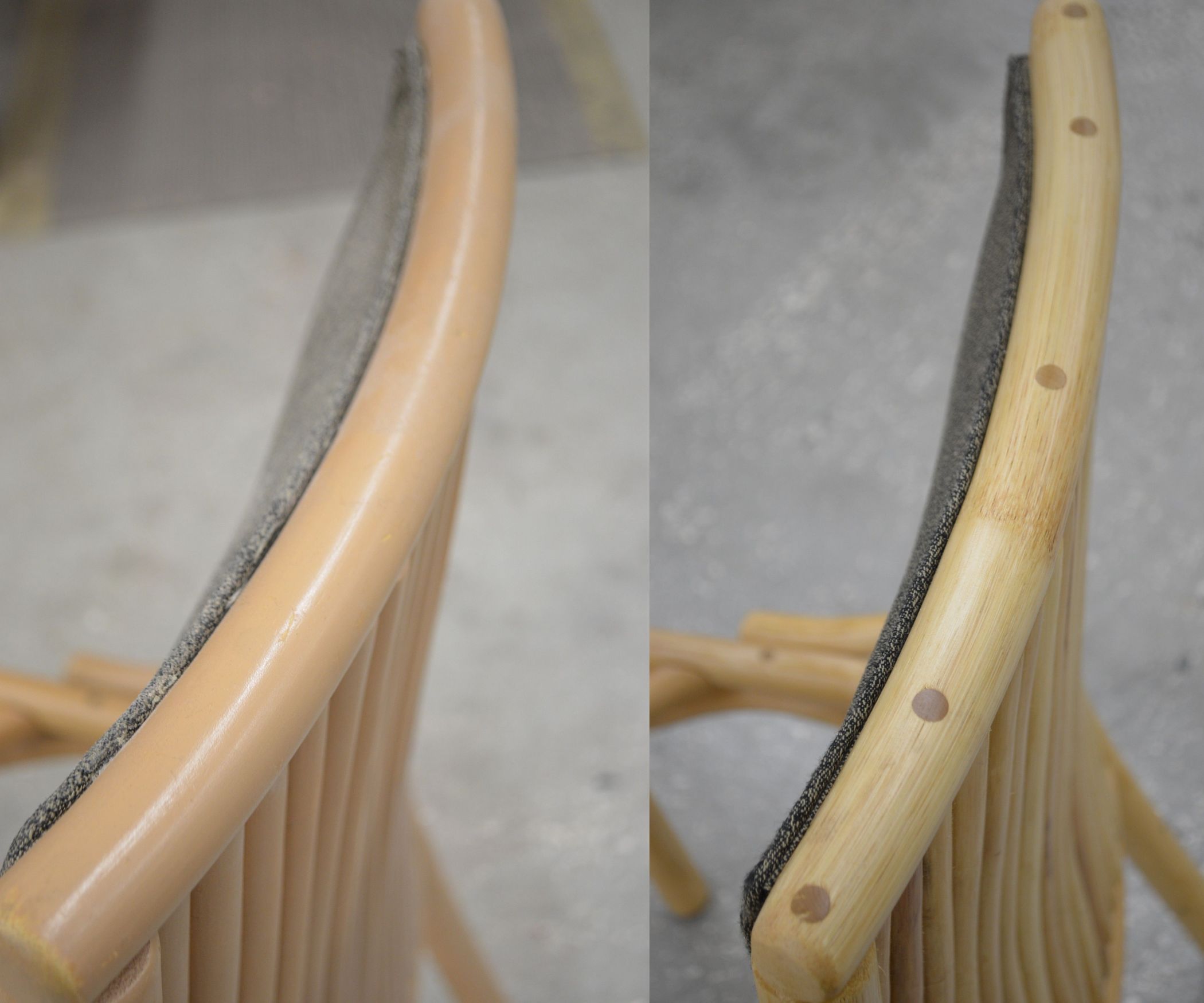 Bamboo Chair Refinsihed 5 Steps Instructables