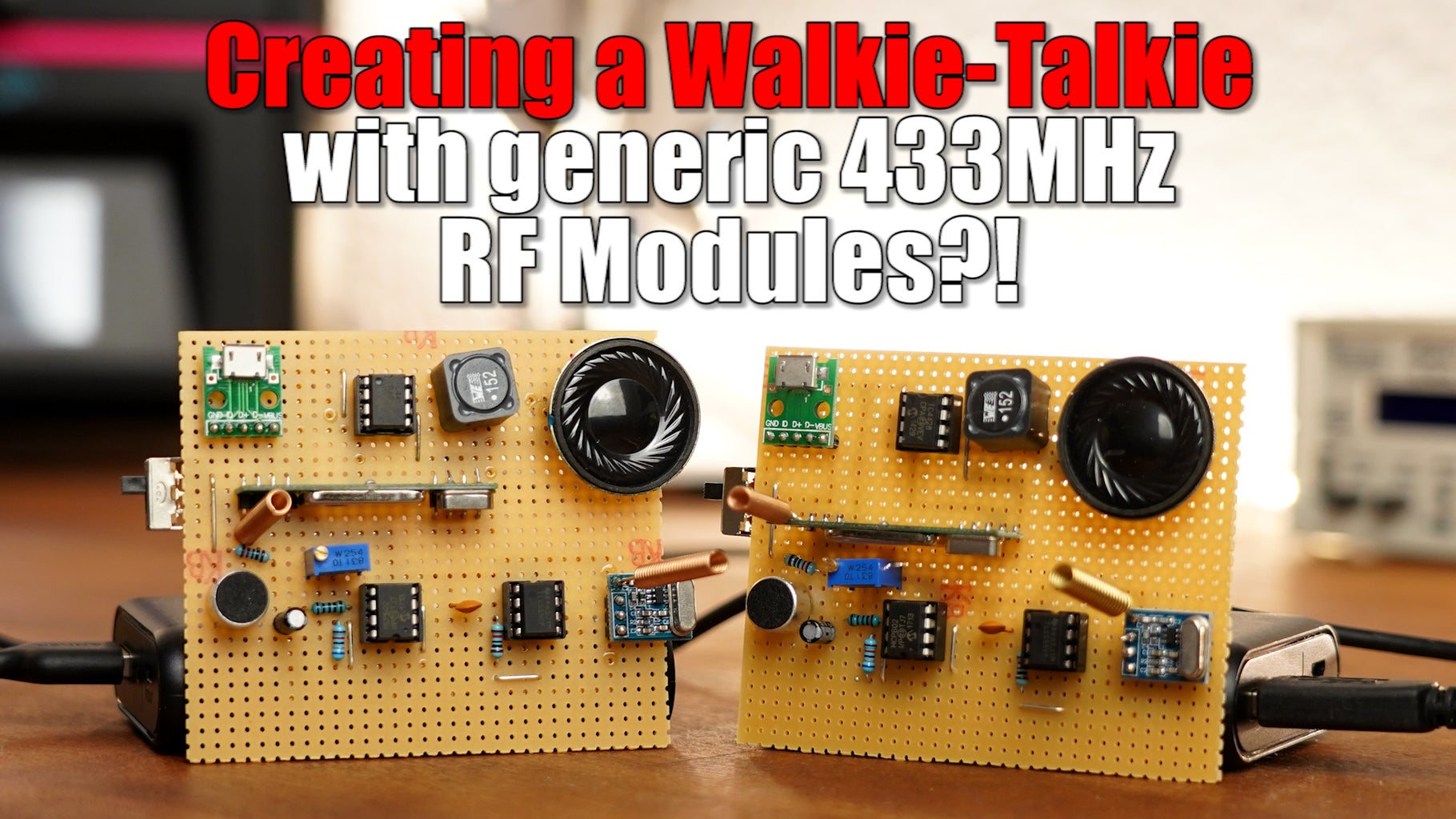 DIY WalkieTalkie With Generic 433MHz RF Modules 4 Steps Instructables